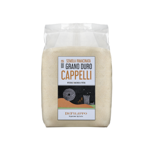 Semola Rimacinata Grano Duro Cappelli Integrale - 1 Kg